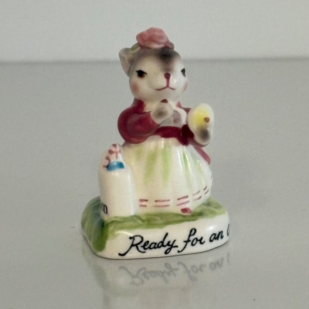 Avon Small Treasures Anthropomorphic Rabbit Figurine Collectible Japan Vintage